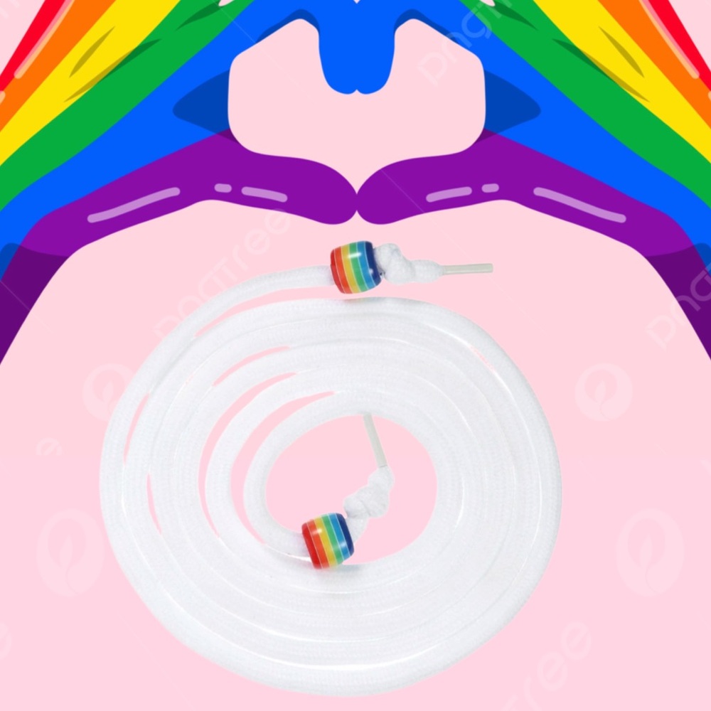 Rainbow 🌈‎ Hoodie Drawstring Sweatpant Replacement Cord Laces Unisex